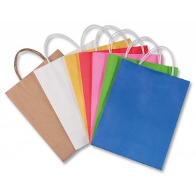 Torebka na prezenty FOLIA PAPER, papierowa, 24x12x31cm, gr. 110g/m2, mix kolorów