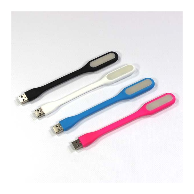 Lampka dla notebooka, gumowe, czarne, USB, LED