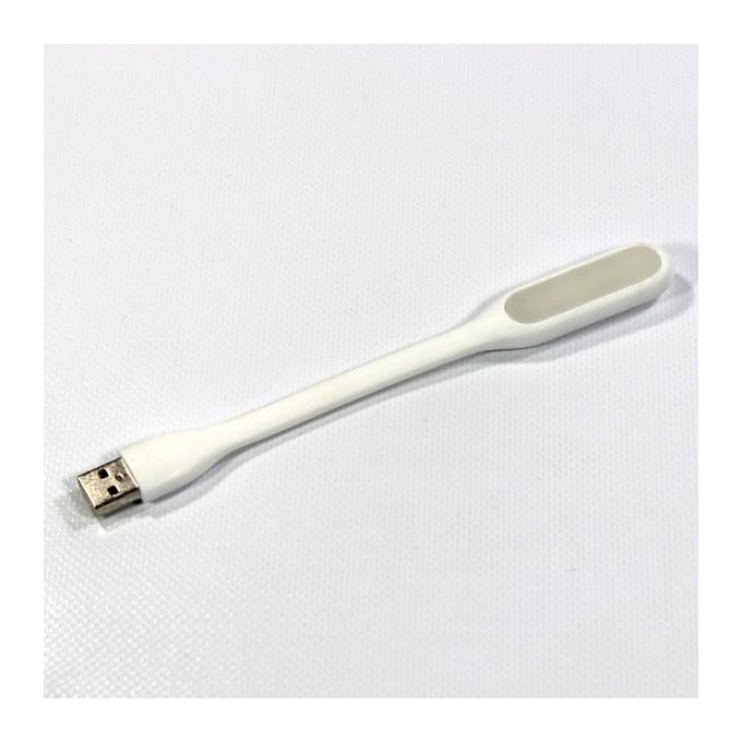 Lampka dla notebooka, gumowe, białe, USB, LED