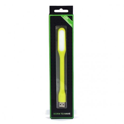 Lampka dla notebooka, gumowe, zielony, USB, LED