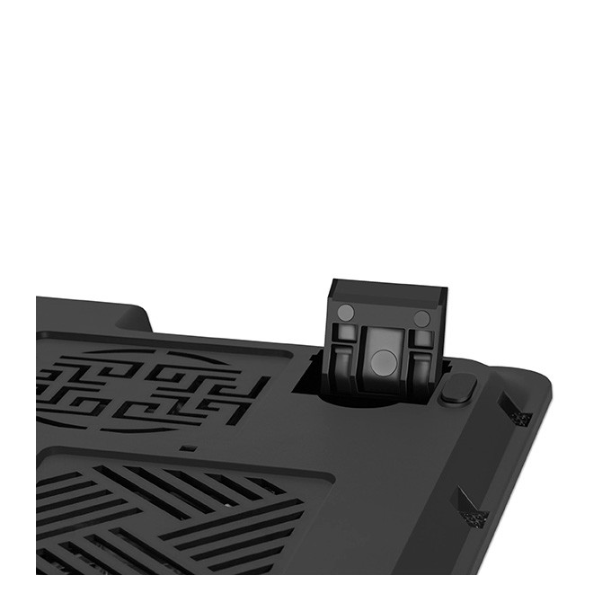 Stojak pod notebook, NS-509, podświetlenie, 18 cm wentylator, czarno-niebieski, DEFENDER, z 2-portowym hub-em