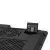 Stojak pod notebook, NS-509, podświetlenie, 18 cm wentylator, czarno-niebieski, DEFENDER, z 2-portowym hub-em