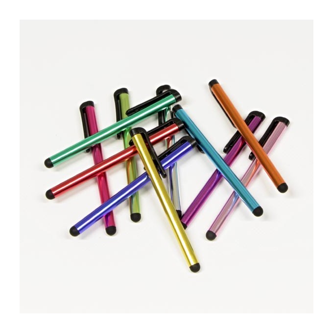 Pióro dotykowe, pojemnościowe, metal, srebrne, do iPad i tableta