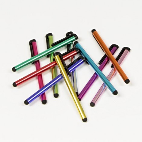 Pióro dotykowe, pojemnościowe, metal, srebrne, do iPad i tableta