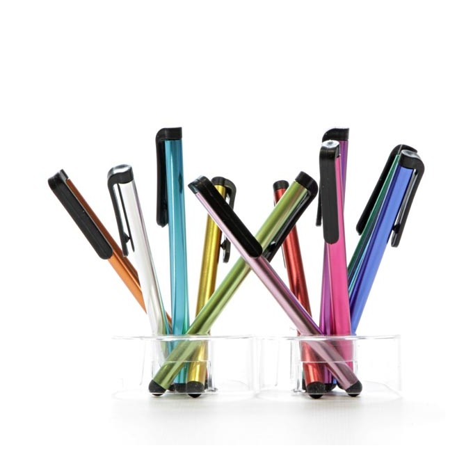 Pióro dotykowe, pojemnościowe, metal, srebrne, do iPad i tableta