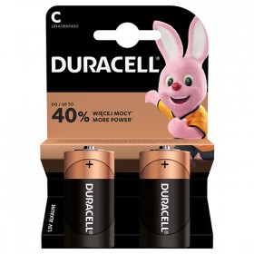 Bateria alkaliczna, C (LR14), ogniwo typ C, 1.5V, Duracell, blistr, 2-pack, 42341