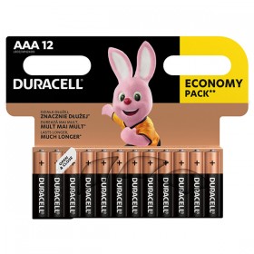 Bateria alkaliczna, AAA (LR03), AAA, 1.5V, Duracell, blistr, 12-pack, 42325, Basic