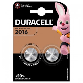 Bateria litowa, CR2016, CR2016, Duracell, blistr, 2-pack, 42441