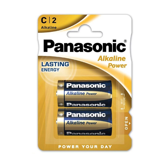 Bateria alkaliczna, C (LR14), ogniwo typ C, 1.5V, Panasonic, blistr, 2-pack, Alkaline Power