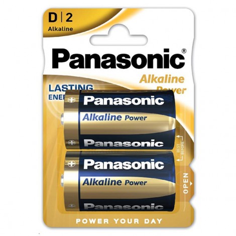Bateria alkaliczna, D (LR20), ogniwo typ D, 1.5V, Panasonic, blistr, 2-pack, Alkaline power
