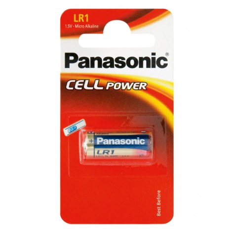 Bateria alkaliczna, LR1, MN9100, LR1, 1.5V, Panasonic, blistr, 1-pack