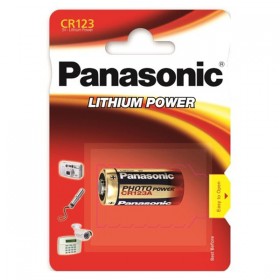 Bateria litowa, CR123A, CR23, DL123A, CR123, 3V, Panasonic, blistr, 1-pack