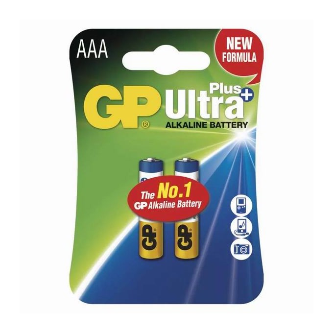 Bateria alkaliczna, AAA (LR03), AAA, 1.5V, GP, blistr, 2-pack, Ultra Plus, EOL