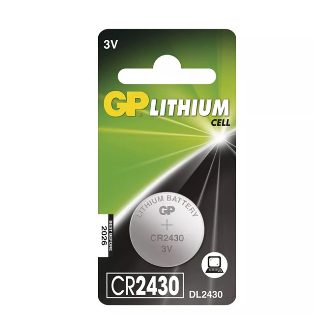 Bateria litowa, CR2430, CR2430, 3V, GP, blistr, 1-pack