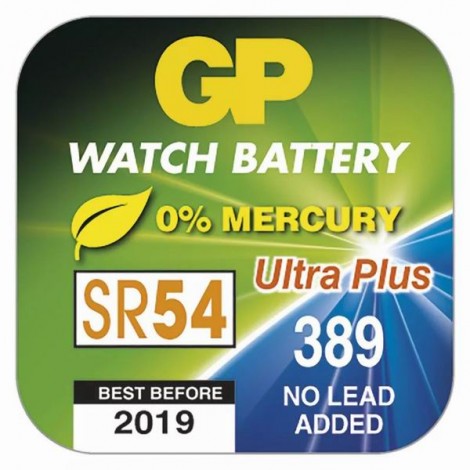 Bateria tlenek srebra, 389F (SR54, SR1130), SR54, 1.55V, GP, kartonik, 10-pack
