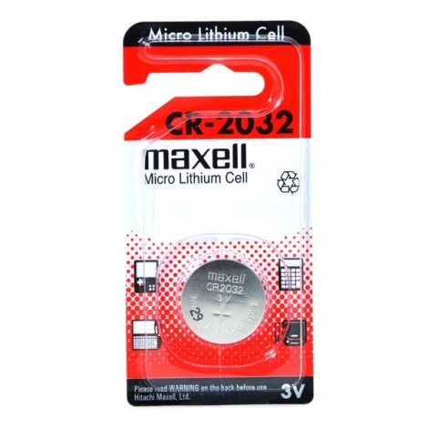 Bateria litowa, guzikowa, CR2032, 3V, Maxell, blistr, 1-pack