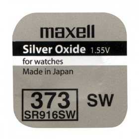 Bateria do zegarków, 373, guzikowa, 373, SR916SW, 1.55V, Maxell, blistr, 1-pack