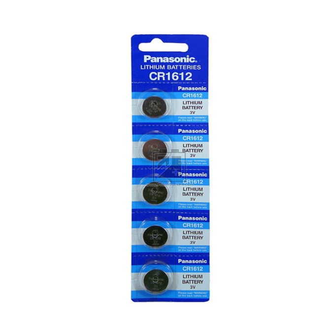 Bateria litowa, guzikowa, BR1225, 3V, Panasonic, blistr, 5-pack