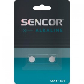 Bateria alkaliczna, LR44, LR44, 1.5V, Sencor, blistr, 2-pack