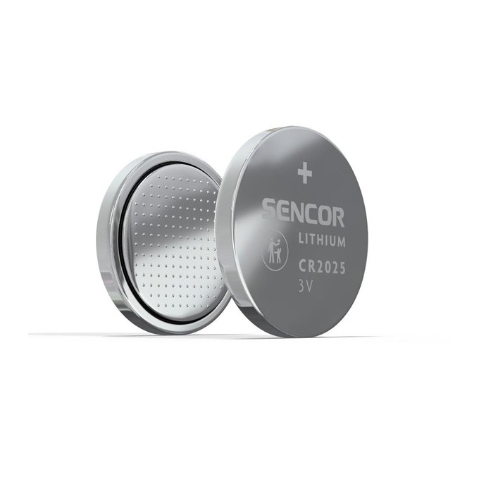 Bateria litowa, CR2025, CR2025, 3V, Sencor, blistr, 1-pack