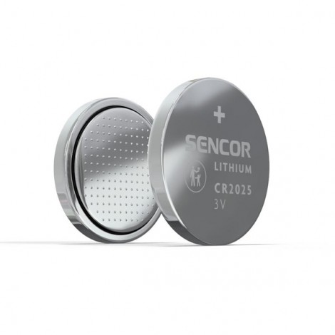Bateria litowa, CR2025, CR2025, 3V, Sencor, blistr, 1-pack