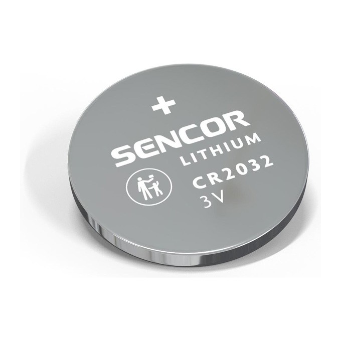 Bateria litowa, CR2032, CR2032, 3V, Sencor, blistr, 1-pack