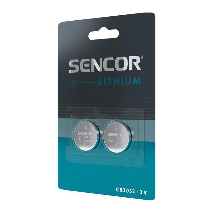 Bateria litowa, CR2032, CR2032, 3V, Sencor, blistr, 2-pack