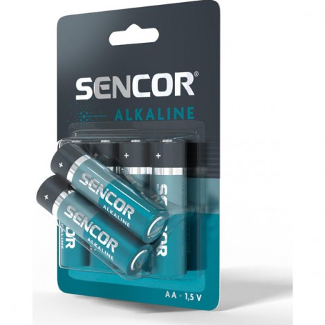 Bateria alkaliczna, AA (LR6), AA, 1.5V, Sencor, blistr, 6-pack