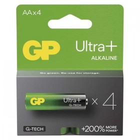 Bateria alkaliczna, AA (LR6), AA, 1.5V, GP, blistr, 4-pack, ultra plus