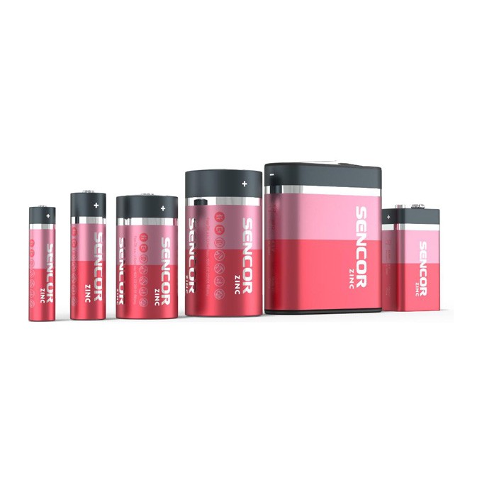 Bateria cynkowo-węglowa, AA (LR6), AA, 1.5V, Sencor, blistr, 4-pack
