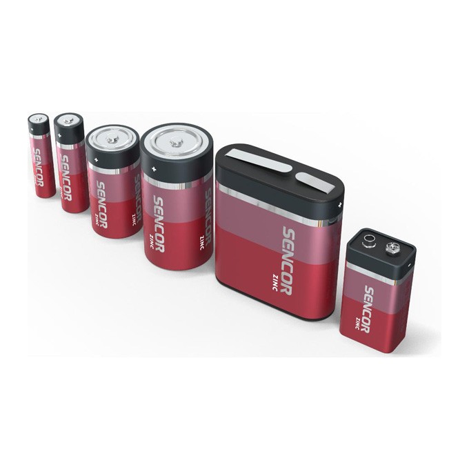 Bateria cynkowo-węglowa, AA (LR6), AA, 1.5V, Sencor, blistr, 4-pack
