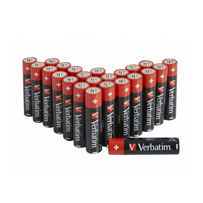 Bateria alkaliczna, AA-LR6 Mignon, AA, 1.5V, Verbatim, kartonik, 24-pack, 49505