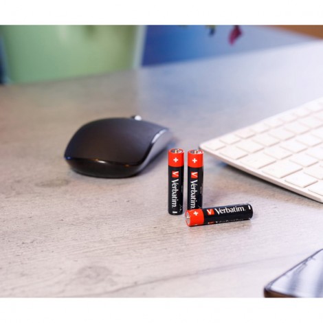 Bateria alkaliczna, AAA (LR03), AAA, 1.5V, Verbatim, blistr, 20-pack, 49876