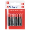 Bateria alkaliczna, AA (LR6), AA, 1.5V, Verbatim, blistr, 4-pack, 49921