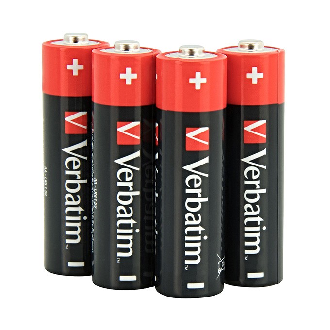 Bateria alkaliczna, AA (LR6), AA, 1.5V, Verbatim, blistr, 4-pack, 49921