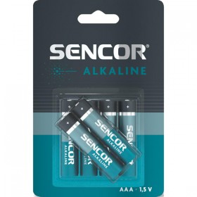 Bateria alkaliczna, AAA (LR03), AAA, 1.5V, Sencor, blistr, 6-pack