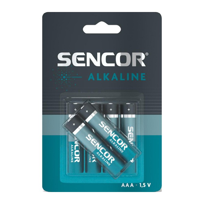 Bateria alkaliczna, AAA (LR03), AAA, 1.5V, Sencor, blistr, 6-pack