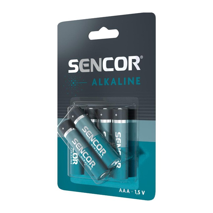 Bateria alkaliczna, AAA (LR03), AAA, 1.5V, Sencor, blistr, 6-pack