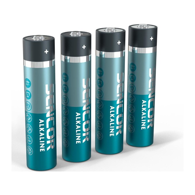 Bateria alkaliczna, AAA (LR03), AAA, 1.5V, Sencor, Folia, 8-pack