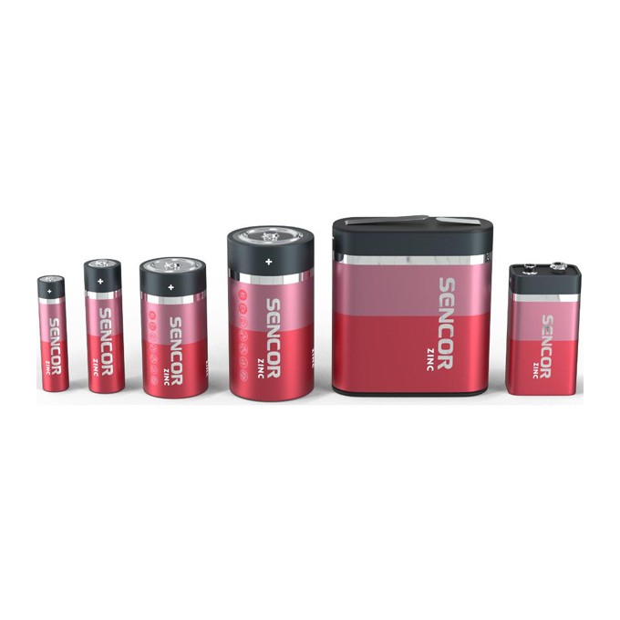 Bateria cynkowo-węglowa, AAA (LR03), AAA, 1.5V, Sencor, blistr, 4-pack