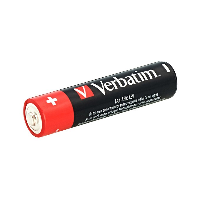 Bateria alkaliczna, AAA (LR03), AAA, 1.5V, Verbatim, blistr, 4-pack, 49920