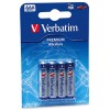 Bateria alkaliczna, AAA (LR03), AAA, 1.5V, Verbatim, blistr, 4-pack, 49920