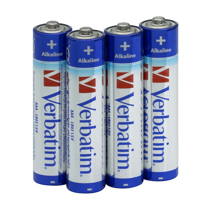 Bateria alkaliczna, AAA (LR03), AAA, 1.5V, Verbatim, blistr, 4-pack, 49920