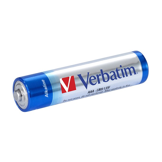 Bateria alkaliczna, AAA (LR03), AAA, 1.5V, Verbatim, blistr, 4-pack, 49920