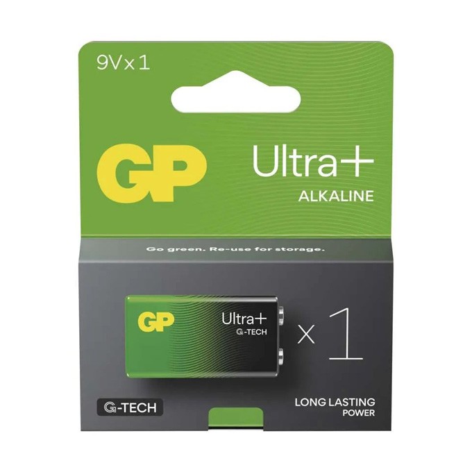 Bateria alkaliczna, 6LF22, 6LF22, 9V, GP, blistr, 1-pack, ULTRA Plus