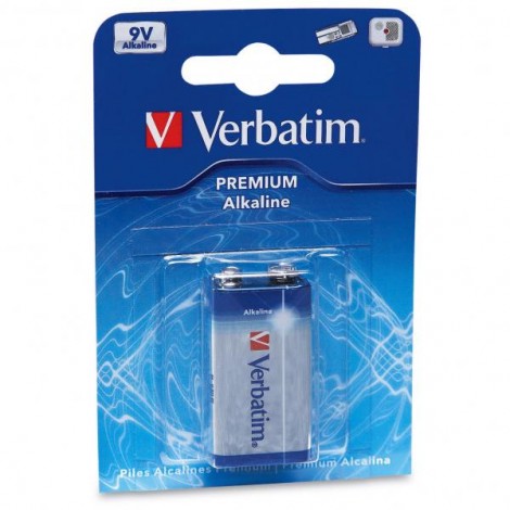 Bateria alkaliczna, R61, R61, 9V, Verbatim, blistr, 1-pack, 49924