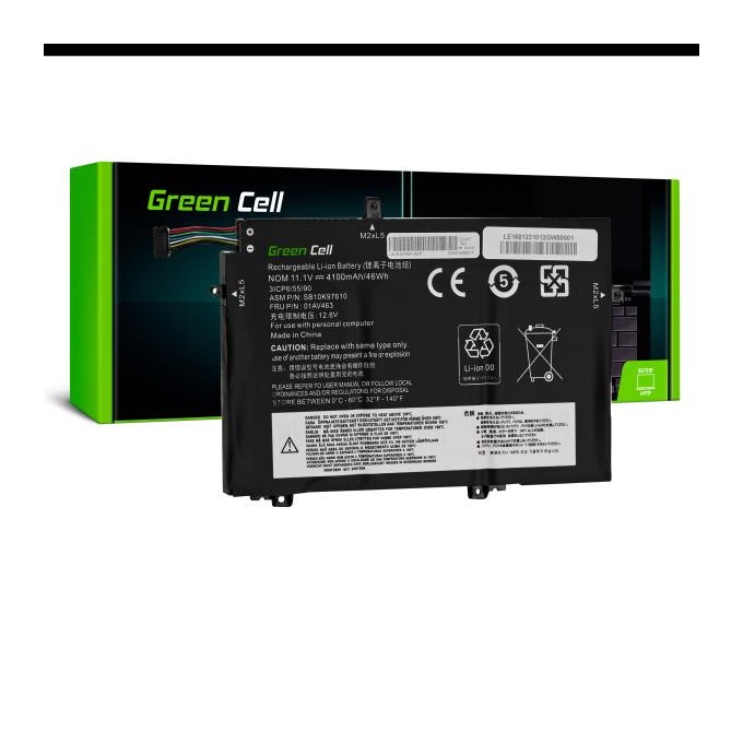 Green Cell baterie L17C3P52 L17L3P52 L17M3P53 L17M3P54 pro Lenovo Thin, kPad L480 L490 L580 L590 L14 L15 Gen 1 Gen 2