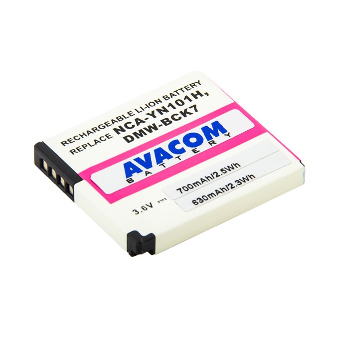 Avacom baterie dla Panasonic DMW-BCK7, Li-Ion, 3.6V, 700mAh, 2.6Wh, DIPA-CK7-533N2