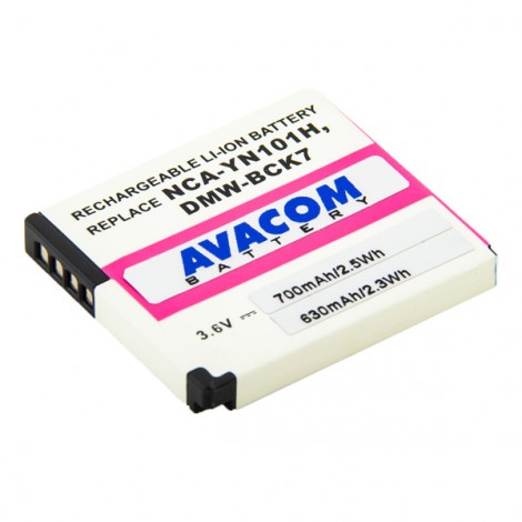 Avacom baterie dla Panasonic DMW-BCK7, Li-Ion, 3.6V, 700mAh, 2.6Wh, DIPA-CK7-533N2