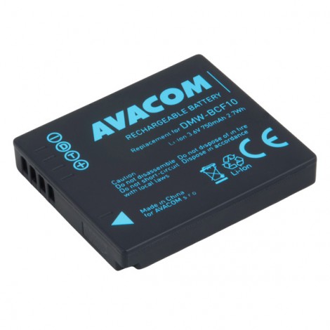 Avacom baterie dla Panasonic DMW-BCF10, Li-Ion, 3,6V, 750mAh, 2,7Wh, DIPA-CF10-B750